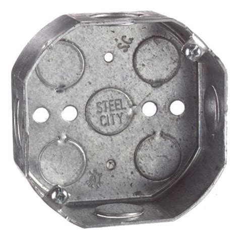 old work metal octagon box|octagon box to electrical receptacle.